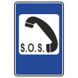 Дорожный знак 7.19 «Телефон экстренной связи» (металл 0,8 мм, II типоразмер: 1050х700 мм, С/О пленка: тип А коммерческая)